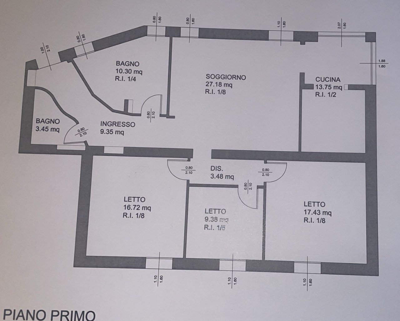 Apartment Modena - floor plans 1