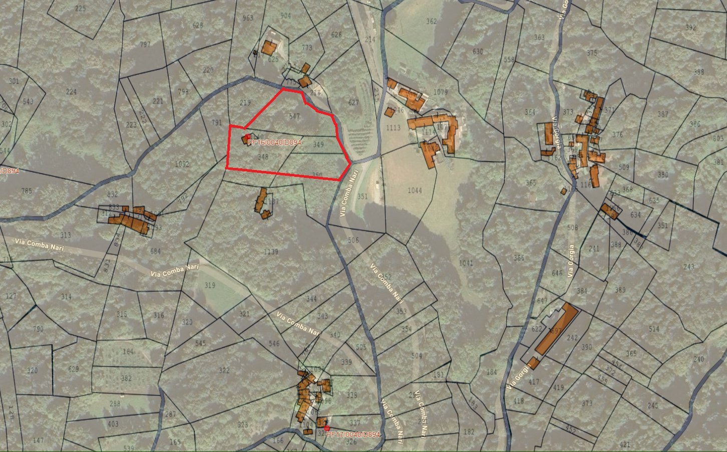 Baita Via Comba Nari, 10, Gambasca - planimetria 1