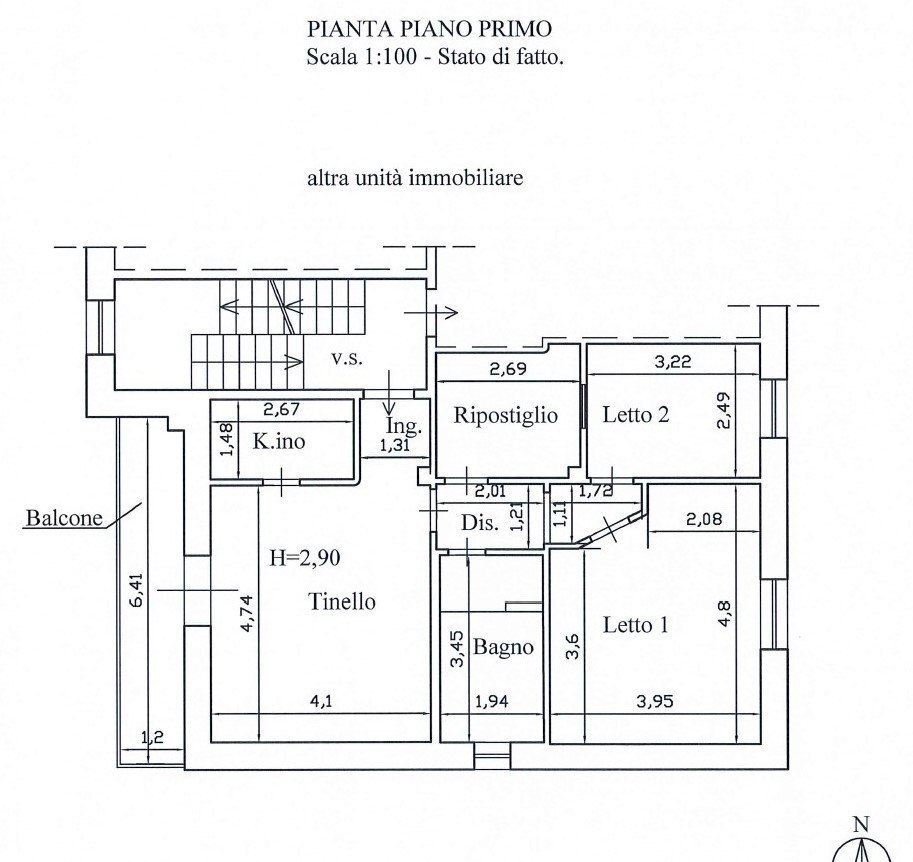 Three-room apartment Statte - floor plans 1