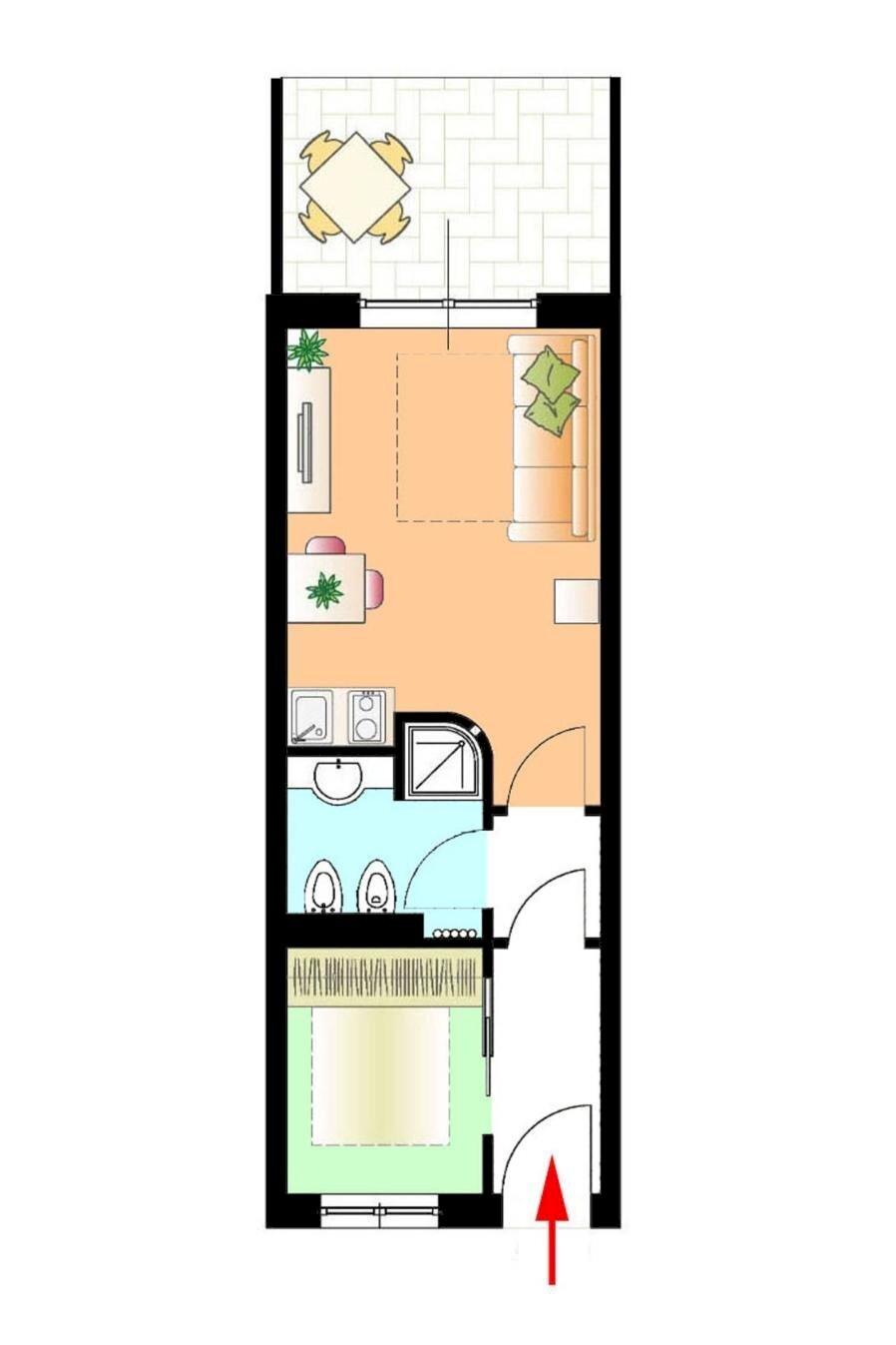 Two-room apartment strada Privata Serenella, 36, Sanremo - floor plans 1