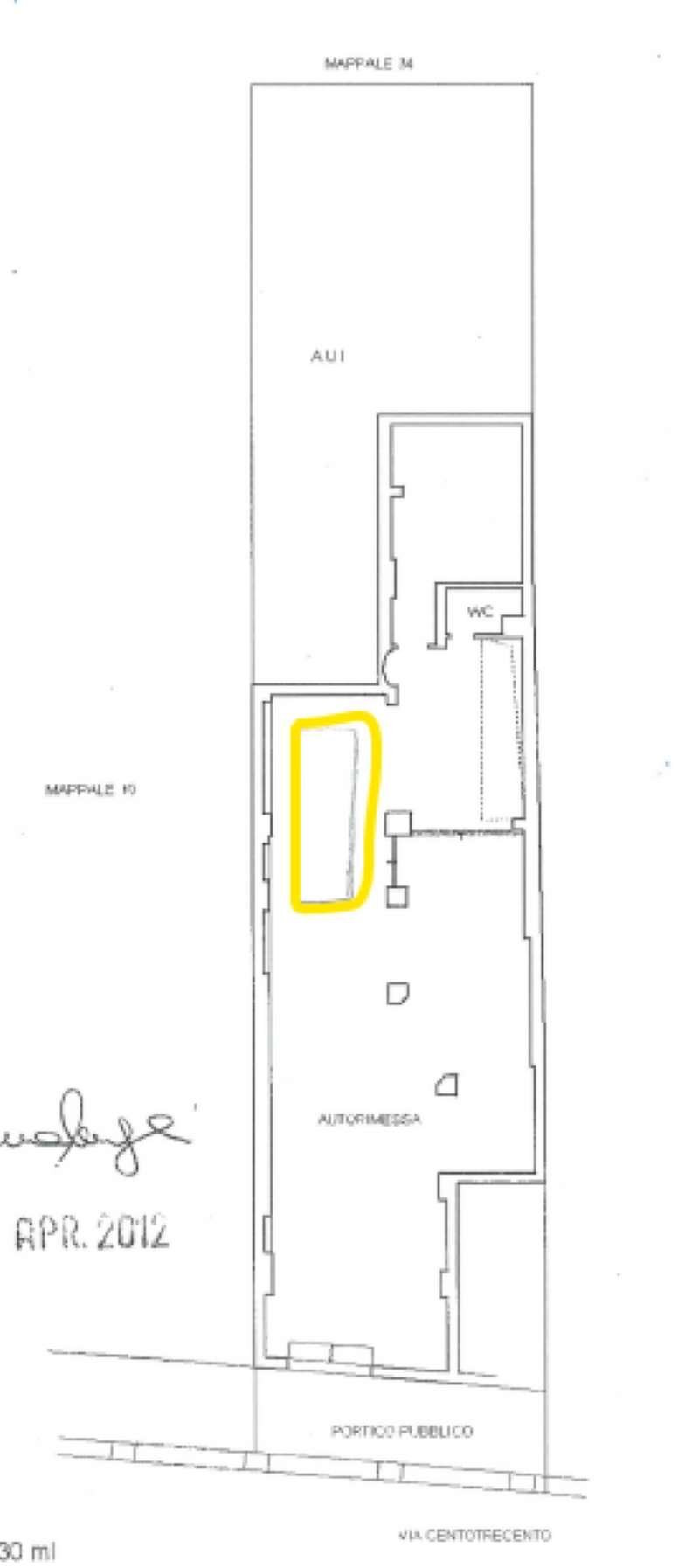 planimetria - Posto Auto via Centotrecento, Bologna (zona Centro Storico) - planimetria 1