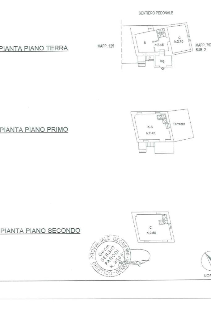 Villa Via Col di Lana, Mignanego - planimetria 1