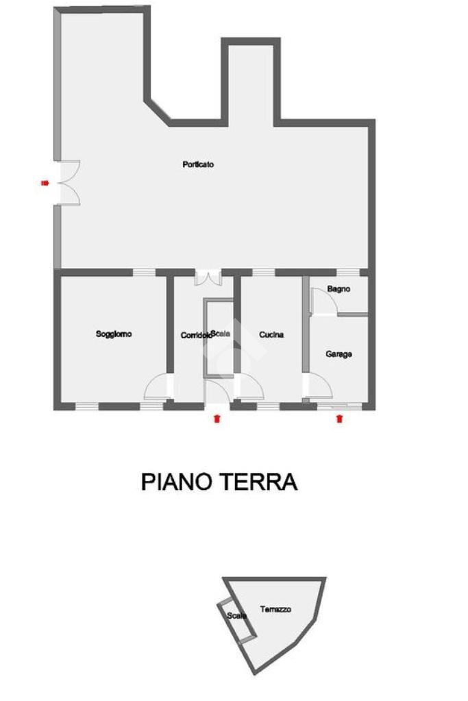 Semi-detached house Strada Provinciale 13, Revigliasco d'Asti - floor plans 1