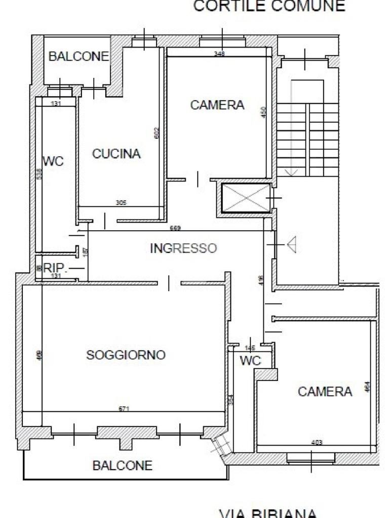Appartamento Via bibiana, Torino - planimetria 1
