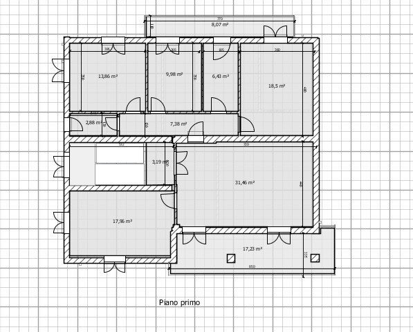 Porzione di casa Forlì - planimetria 1
