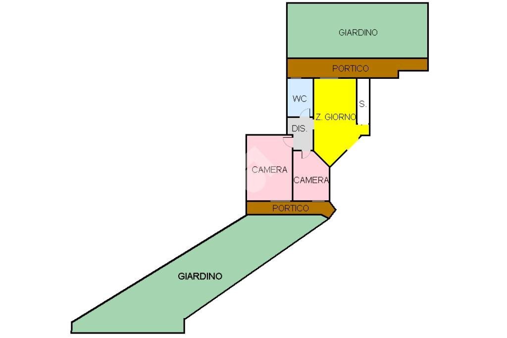 Three-room apartment Viale Piave, Gessate - floor plans 1