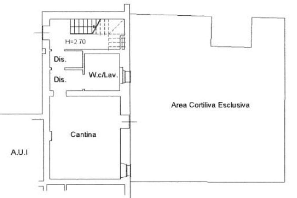 Terraced Villa Str. Chiesa Marzaglia, Modena - floor plans 1