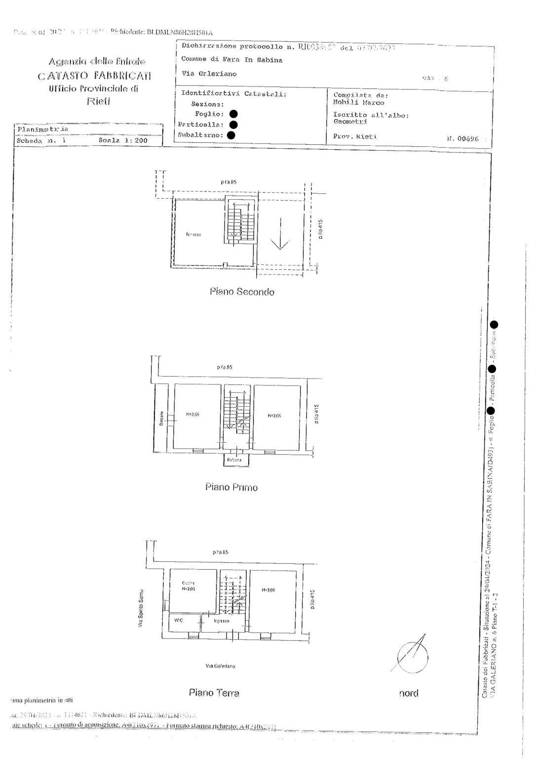 Casa indipendente via Galeriano, Fara in Sabina - planimetria 1