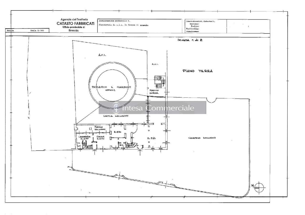 Planimetria piano terra - Villa Brescia - floor plans 1