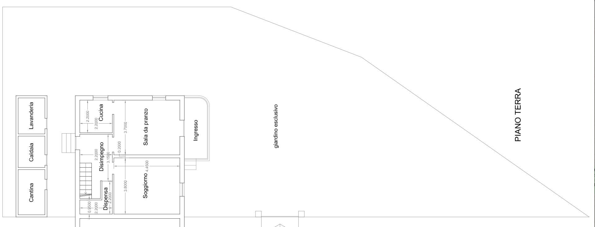 Villa via Santa Vincenza Gerosa, Bergamo - planimetria 1