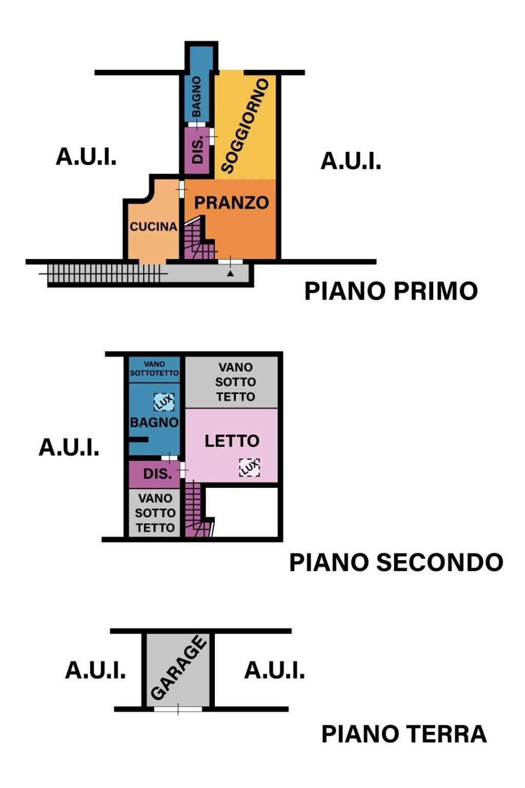 Trilocale via Felice Orsini, Forlì - planimetria 1