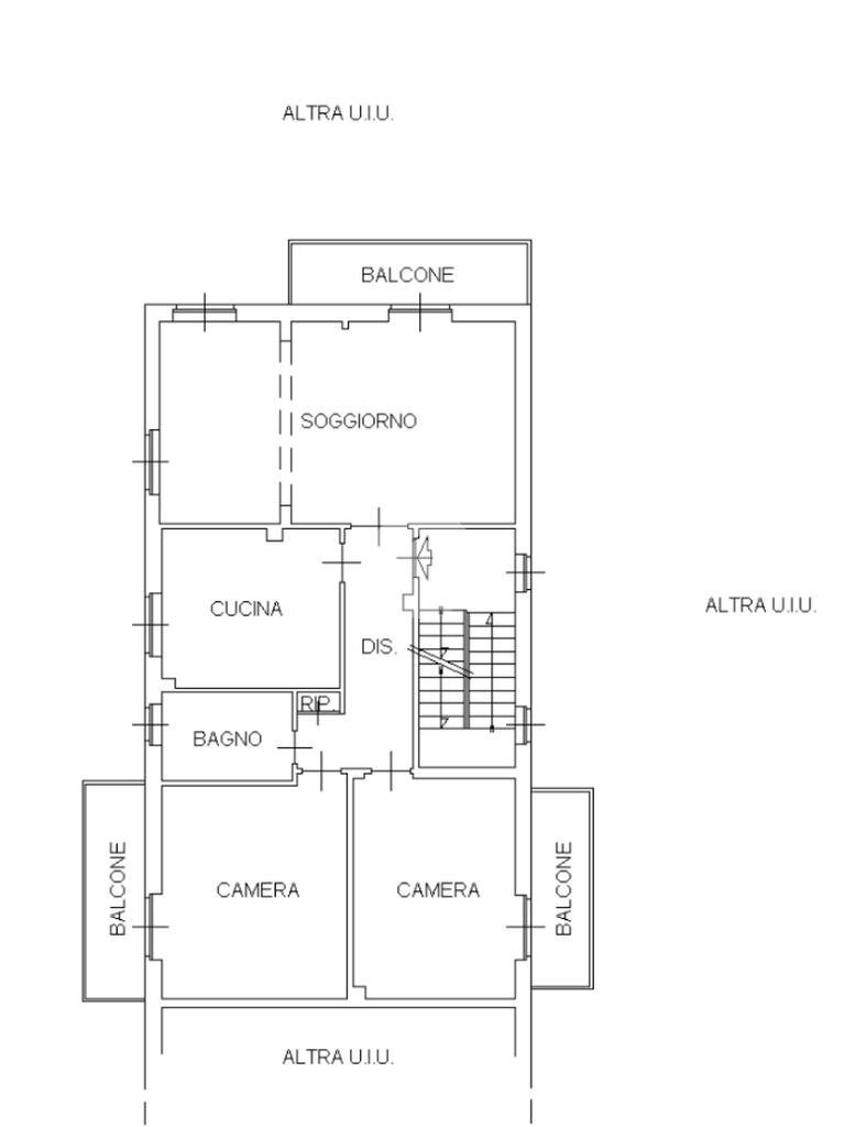 Quadrilocale Via Rivalta, Volvera - planimetria 1