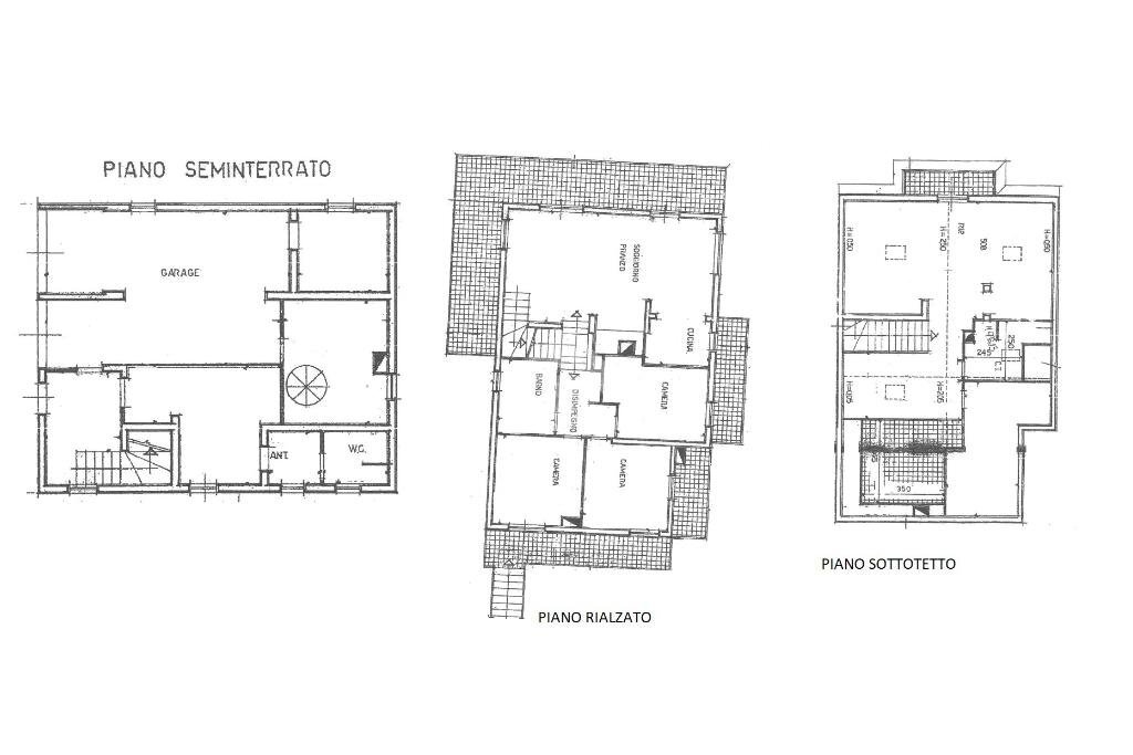 Villa Via tavullia, Gradara - floor plans 1