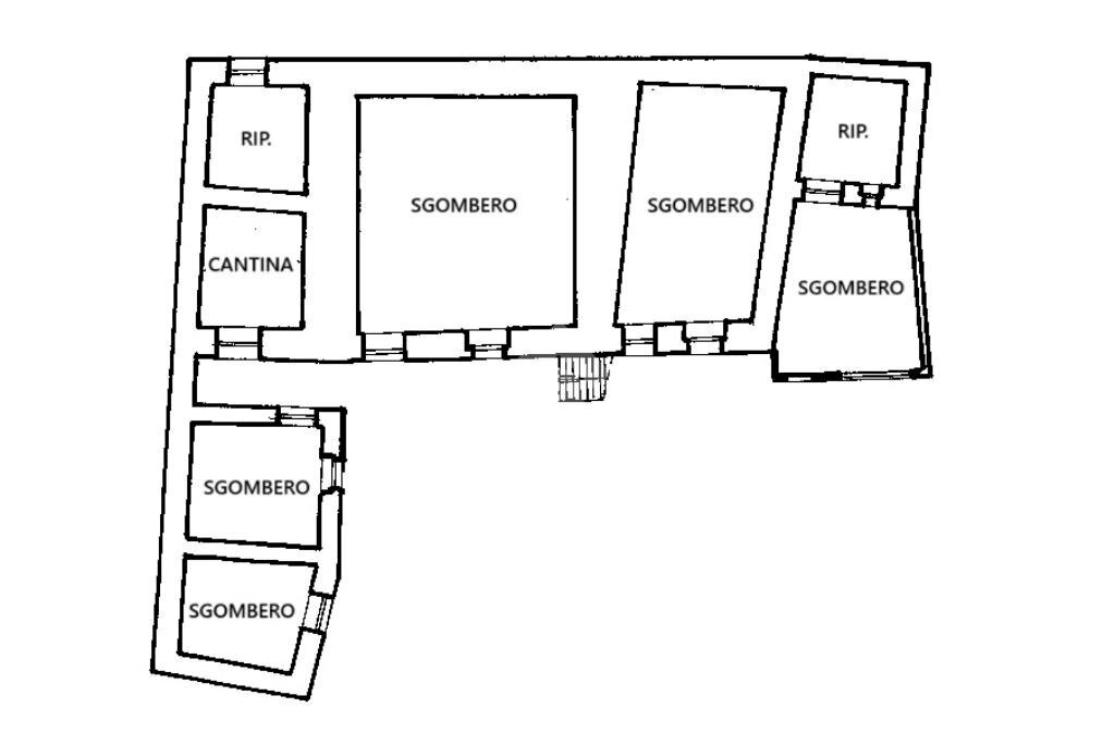 Rustico Via Comba Nari, Gambasca - planimetria 1