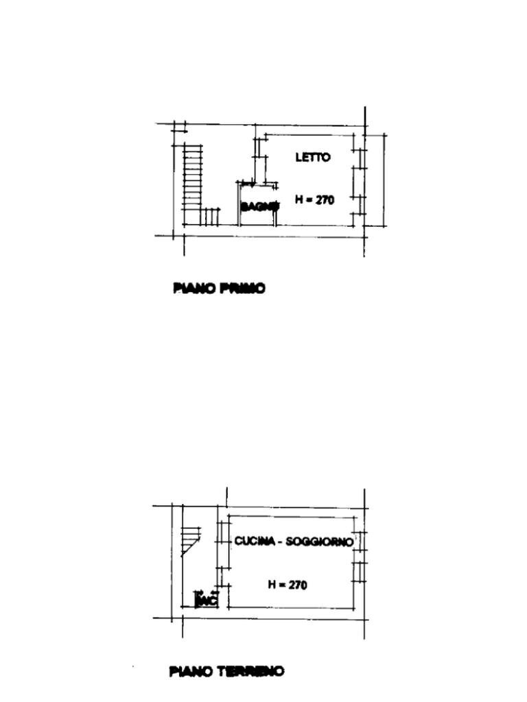 Casa semi indipendente Via A. Cerruti, Lessona - planimetria 1