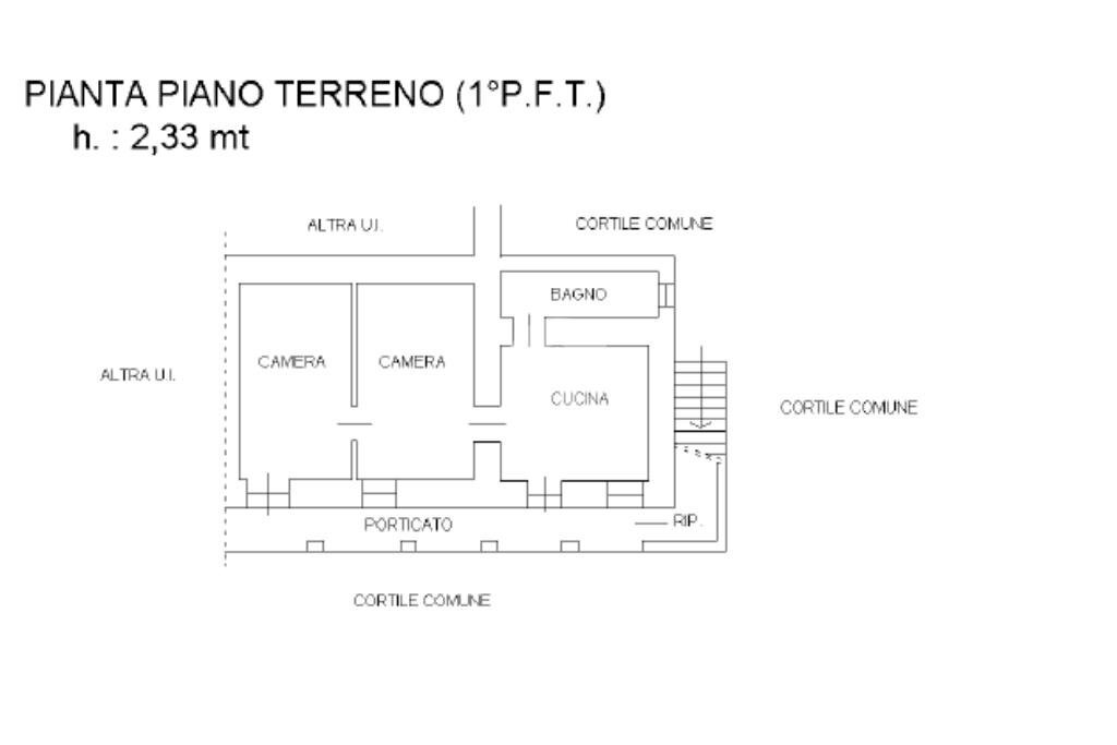 Four-room apartment Borgata acquarossa, Rubiana - floor plans 1