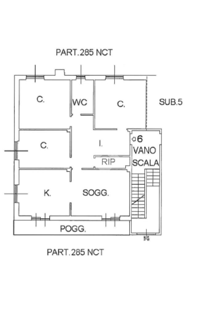 Appartamento Salita Cà Cecchi, Sant'Olcese - planimetria 1
