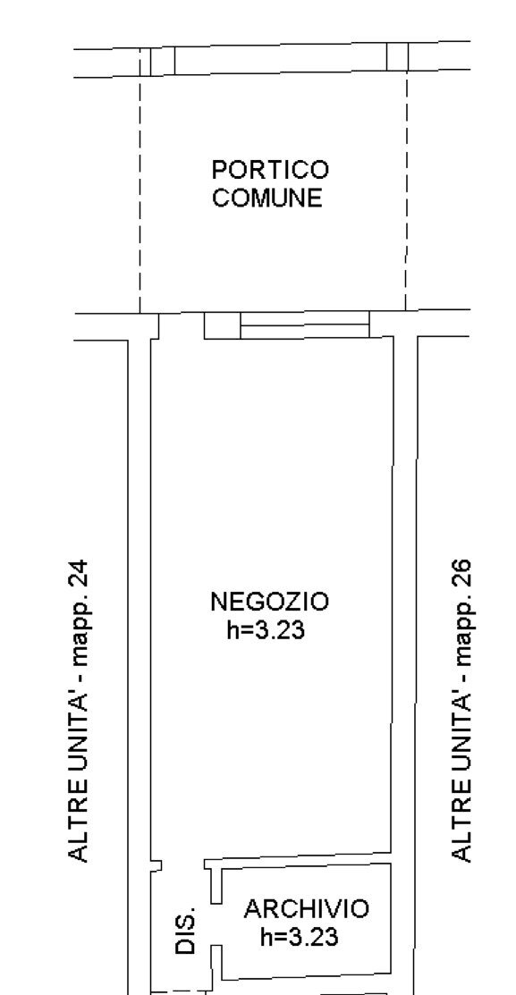 Negozio Castel San Pietro Terme - planimetria 1