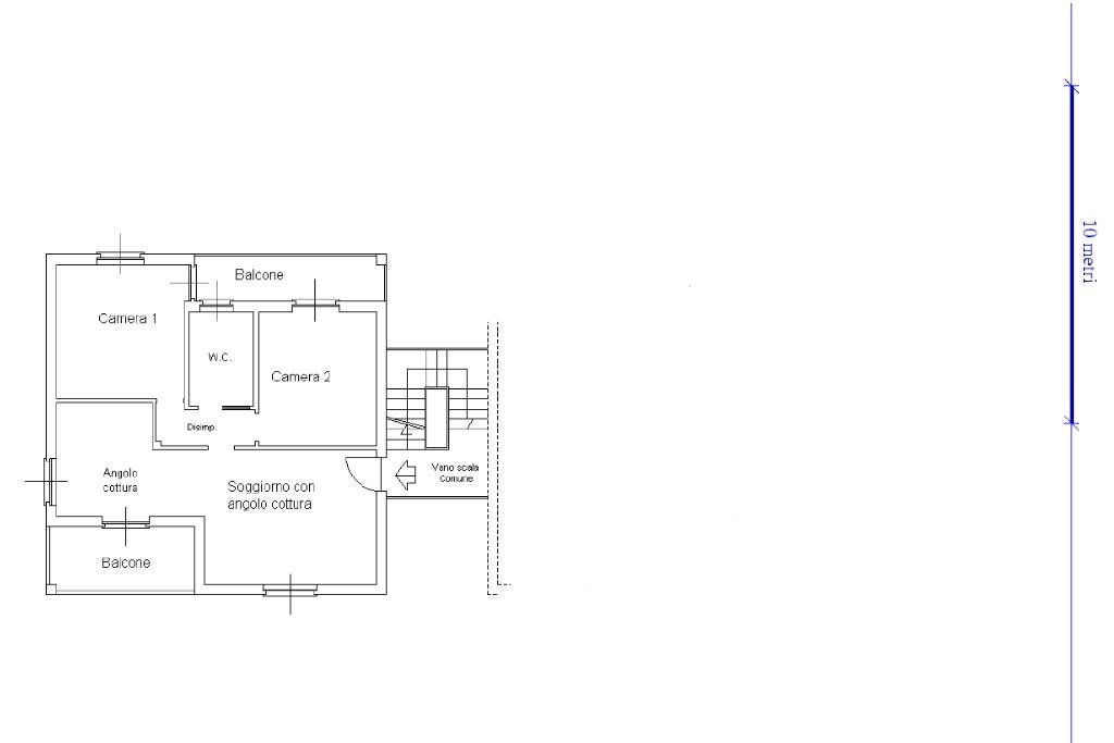 Quadrilocale Via delle Vigne, Cafasse - planimetria 1