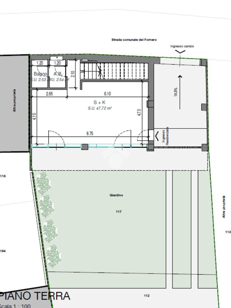 Casa semi indipendente Via fornero, Buttigliera Alta - planimetria 1