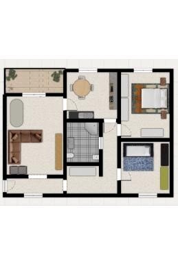 Trilocale via Claudio Varalli, 27, Bollate - planimetria 1
