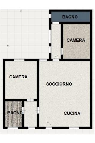 Three-room apartment via Porta Ronca, 5, Rho - floor plans 1