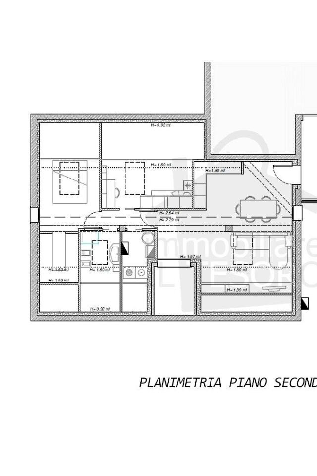 Attico via Fausto Coppi, San Leo - planimetria 1