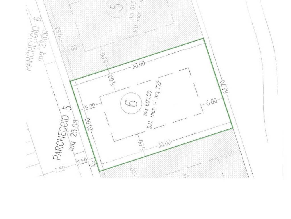 Planimetria - Terreno edificabile via Giuseppe Nanni, Verucchio - foto 1
