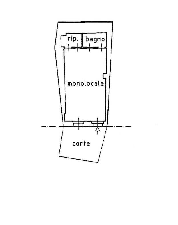 Monolocale Località Blavy, 22, Roisan - planimetria 1