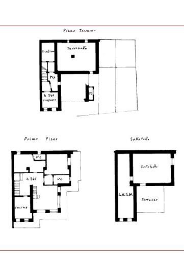 Terraced Villa piazza Giuseppe Mazzini, 36, Borriana - floor plans 1