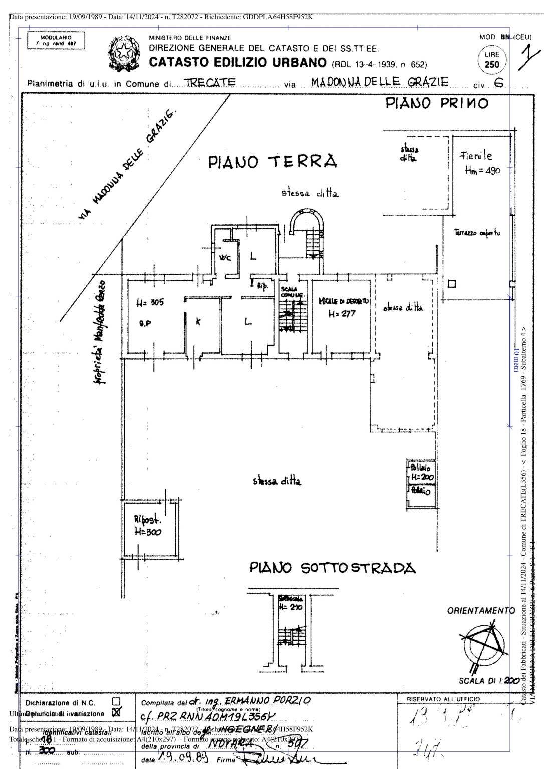 Villa via Madonna delle Grazie, 46, Trecate - planimetria 1