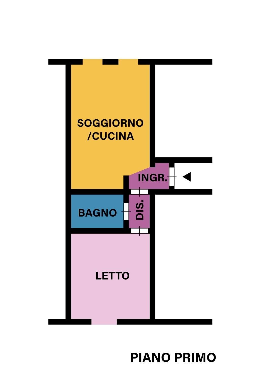 Two-room apartment viale Amerigo Vespucci, Forlì - floor plans 1
