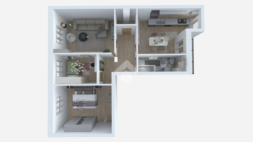 Quadrilocale Corso Tirreno, Grugliasco - planimetria 1