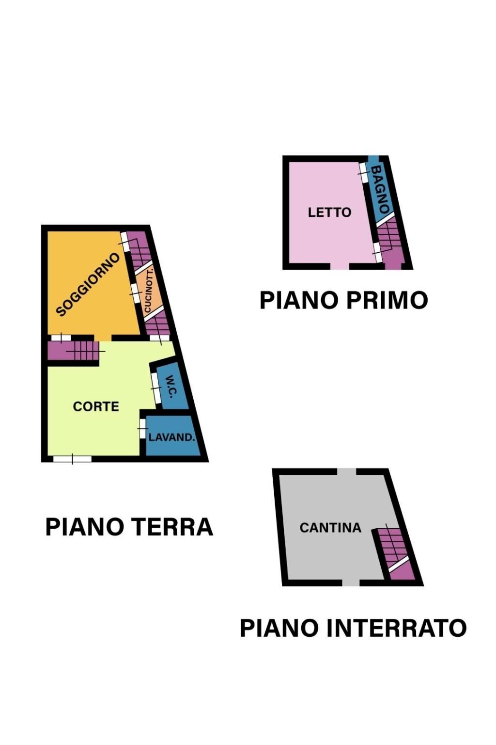 Casa indipendente vicolo dei Giardinieri, Forlì - planimetria 1