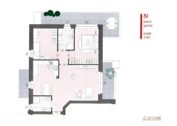 Planimetria - Bilocale piazzale Giovanni Merizzi, Sondrio - foto 7