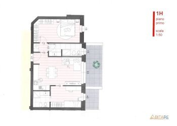 Planimetria - Bilocale piazzale Giovanni Merizzi, Sondrio - foto 9