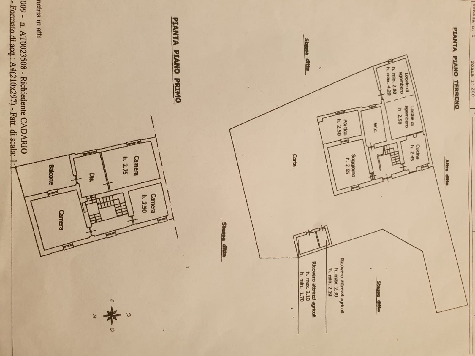 Casale regione cervino, 9, Mombaruzzo - floor plans 1