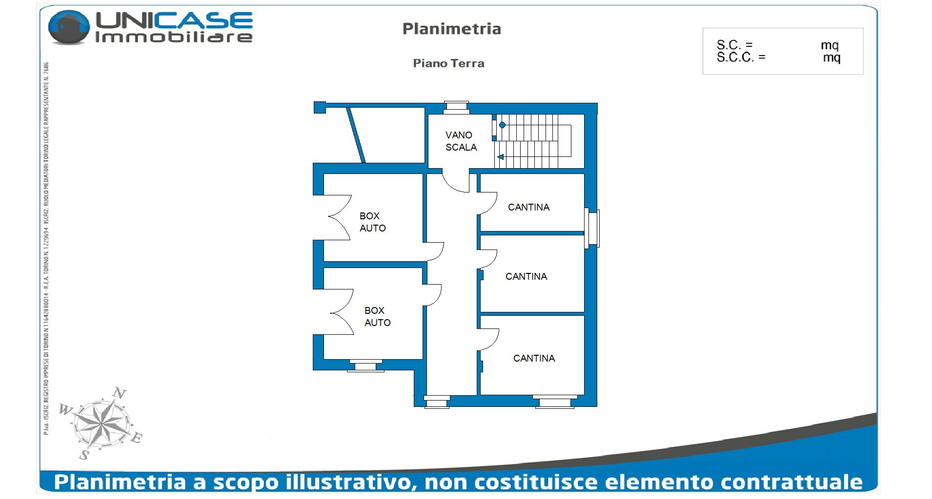 Semi-detached Villa Via della Ressia, 16, San Secondo di Pinerolo - floor plans 1