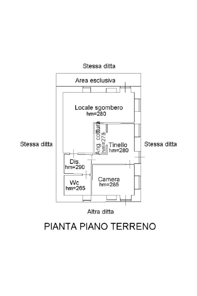 Casa semi indipendente Strada fontana sistina, Monastero di Lanzo - planimetria 1