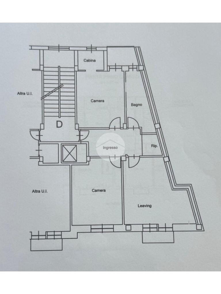 Three-room apartment Via Umberto I, Carignano - floor plans 1