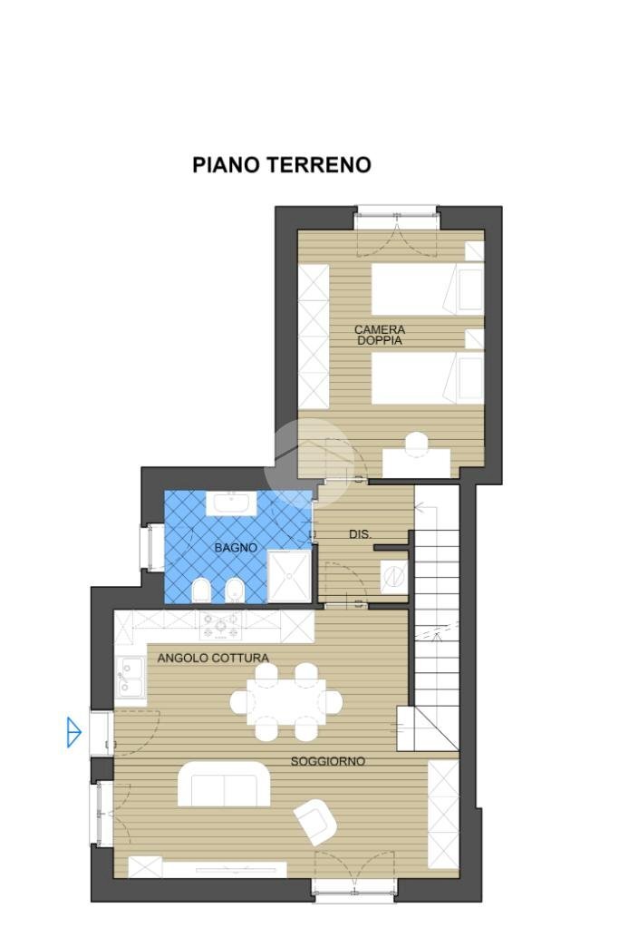 Portion of a house Via Moncurto, Almese - floor plans 1