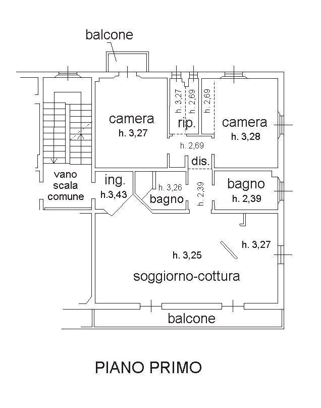 Appartamento Bologna - planimetria 1