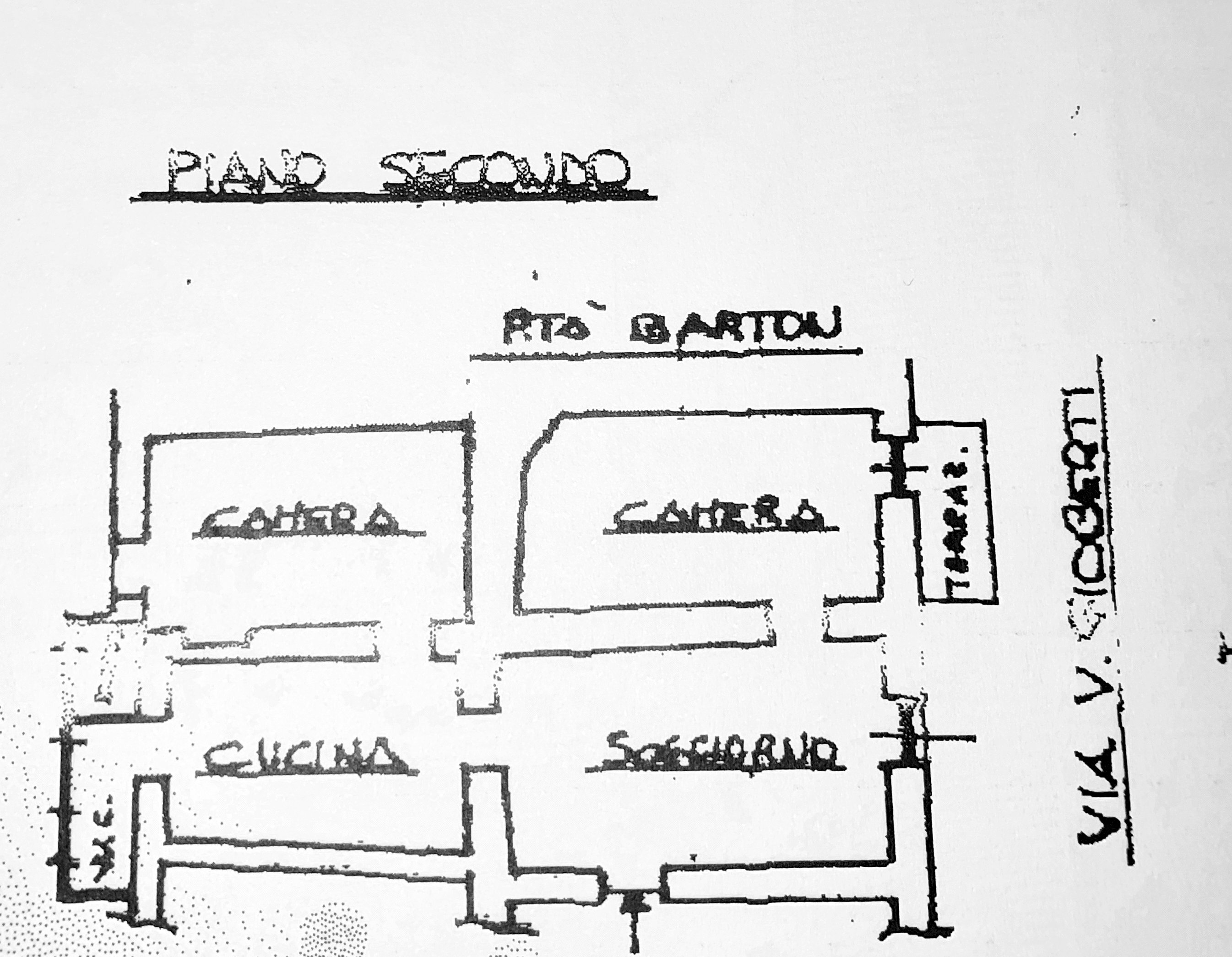 Four-room apartment Via Gioberti, Isolabona - floor plans 1