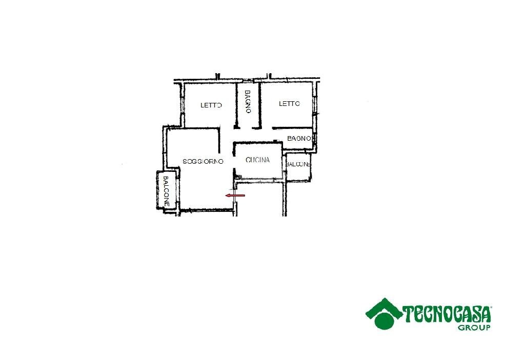 Trilocale Torrile, Torrile - planimetria 1