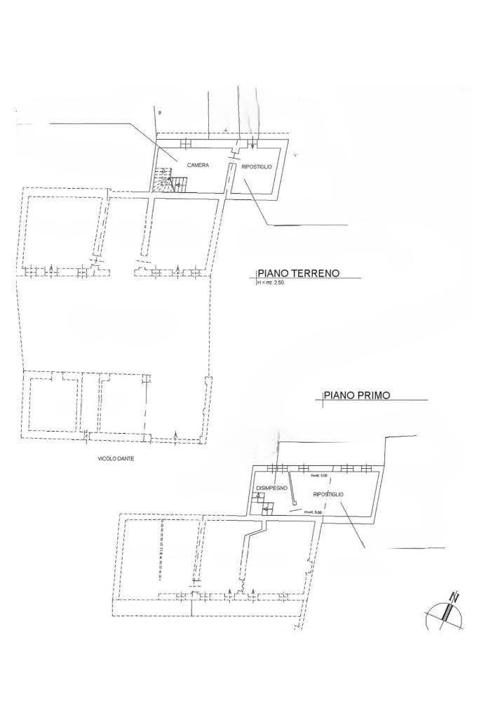 Semi-detached house Via Torino, Borgomasino - floor plans 1