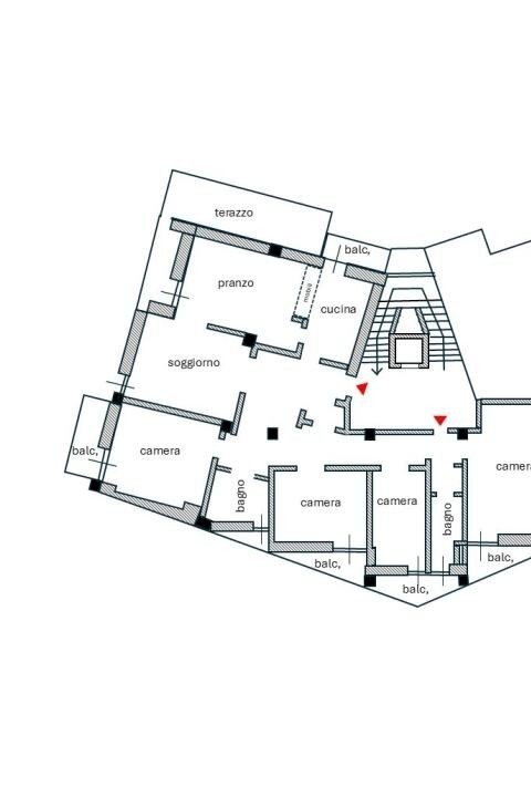 Appartamento via Enrico da Monza, 44, Monza - planimetria 1