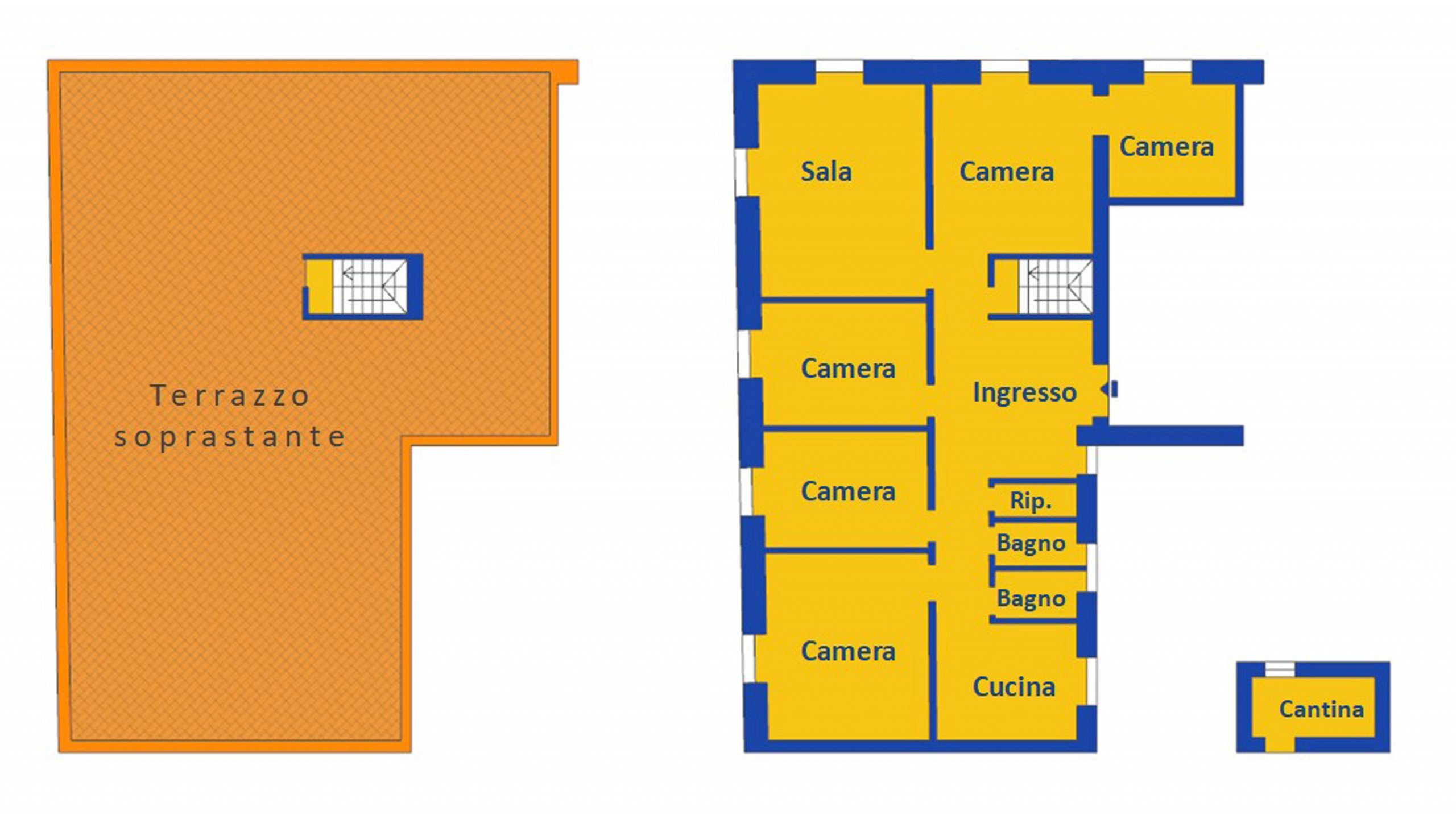 Foto 69 - Appartamento Salita Inferiore San Rocchino, Genova - planimetria 1