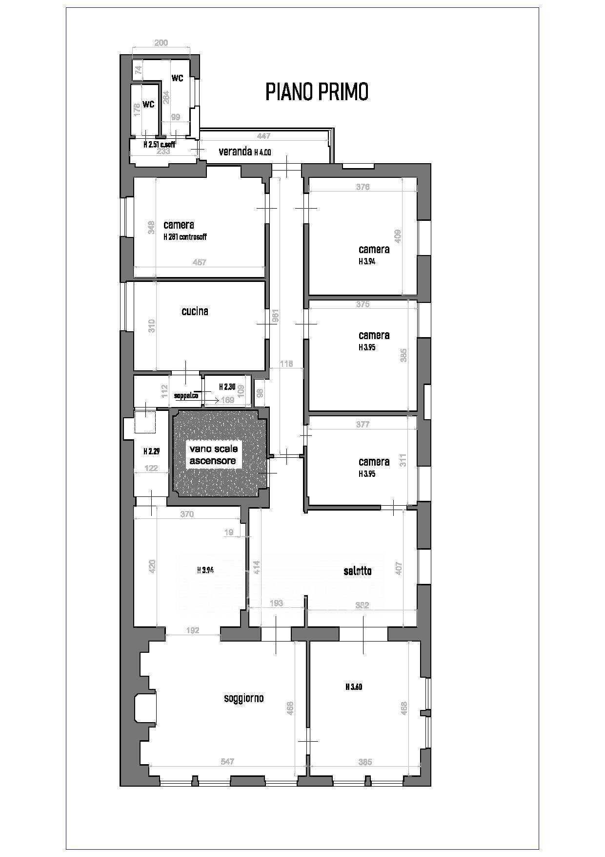 Foto 5 - Appartamento via Mentana, Viareggio - planimetria 1