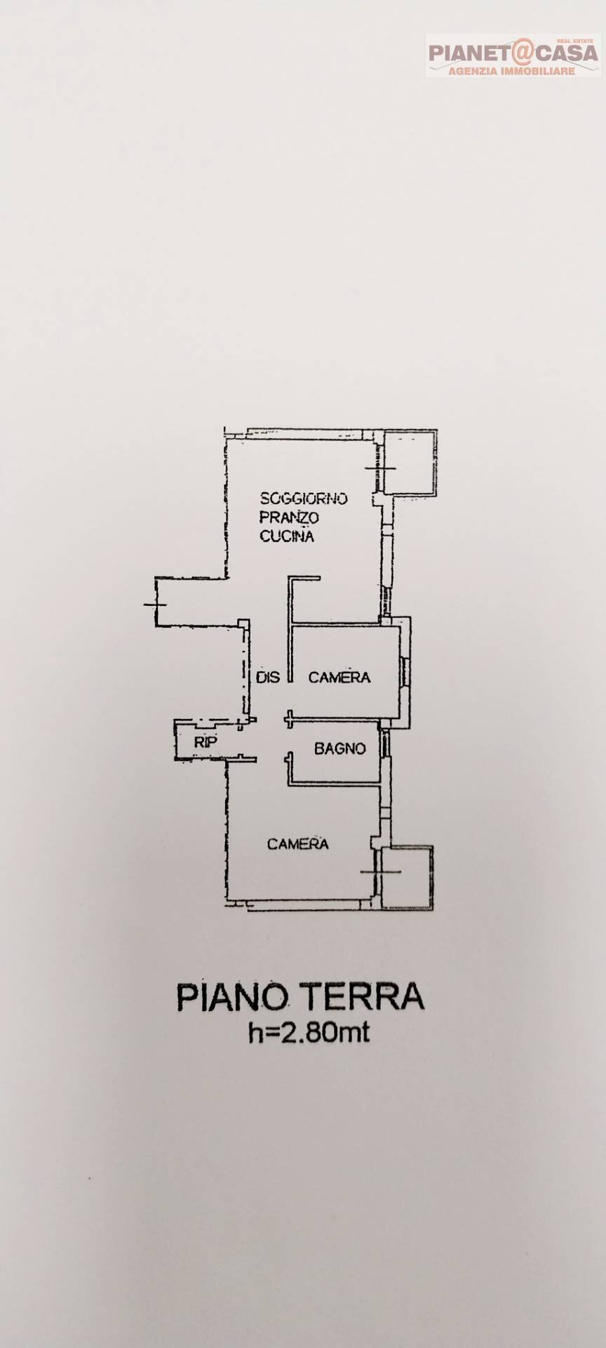 Foto 39 - Trilocale Via Filzi, Martinsicuro - planimetria 1
