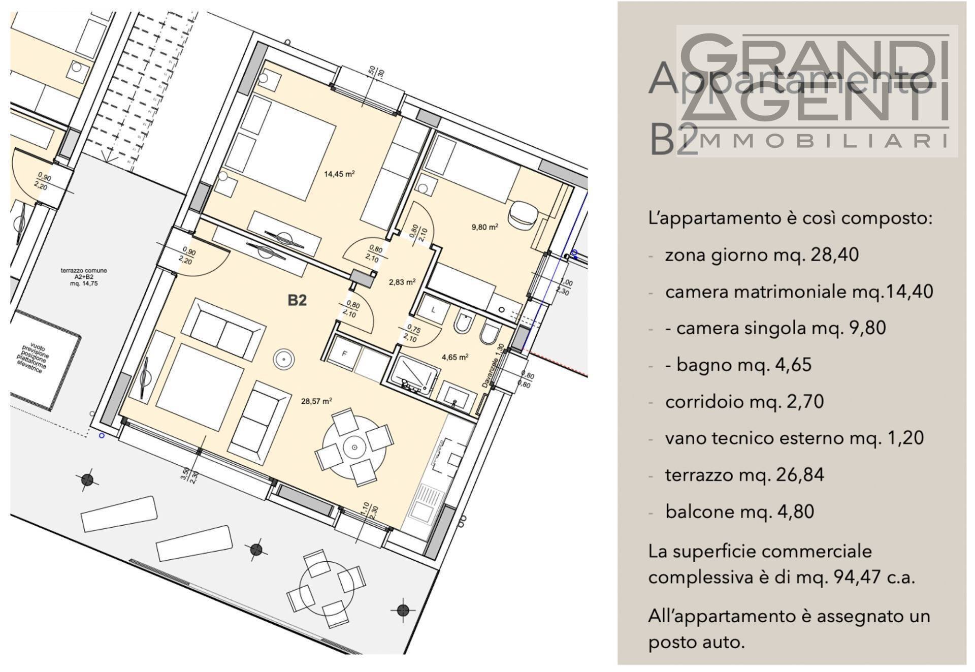 Foto 5 - Trilocale Via Crescini, Garda - planimetria 1